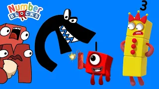 Alphabet Lore & Toothless dance meme and Colourblocks and Numberblocks