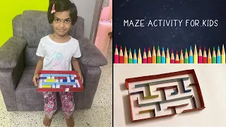 How to Make Cardboard MAZE || Fun Activity for Kids