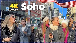 【4K】WALK Broadway Avenue in the Soho NEW YORK City NYC USA NY