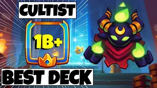 MY *INSANE* CULTIST IS THE BEST DECK! - CULTIST SWORD - Rush Royale