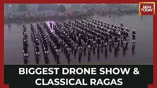 Beating Retreat 2023: Classical Ragas, Mega Drone Show Enthrall Crowd Amid Light Rains