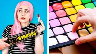 SNEAK MAKEUP INTO JAIL || Funny Makeup Tricks, Awkward Moments by Zoom Go