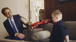 Iron Man, Iron Boy: New Arm Prosthetic From Robert Downey Jr.