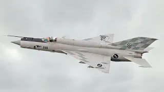 AIRPOWER 2022|| Mikojan Gurewitsch MiG-21, Croatian Air Force [4k]