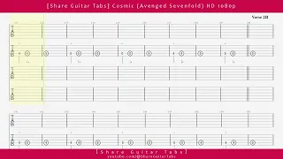 [Share Guitar Tabs] Cosmic (Avenged Sevenfold) HD 1080p