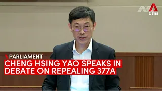 Cheng Hsing Yao speaks in debate on repealing Section 377A