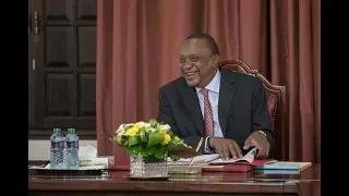 HAPPY UHURU KENYATTA APPROVES KENYA'S BUDGET 2019/2020 AFTER HOLDING A CABINET MEETING,STATE HOUSE