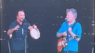 Eddie Vedder w/Neil & Liam Finn of Crowded House - World Where You Live/I Got You @Bourbon & Beyond