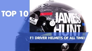 TOP 10 F1 Driver Helmets of all time!