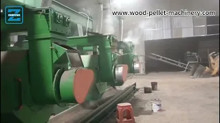 Industrial large capacity biomass pellet production line