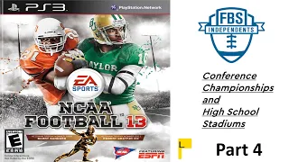 NCAA Football 13 Part 4: FBS Independent, CCs, and High School Stadiums | Sports Game Stadiums 🏟 🏈