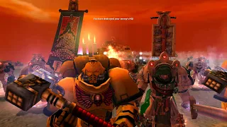 Unification Mod 2021: Survival: Imperial Fists and Dark Angels vs Black Legion - WH 40K: Soulstorm