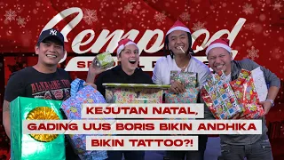 SEMPROD: JADI T-REX, UUS KASIH KEJUTAN NATAL SPESIAL BUAT GADING & BORIS! | ANDHIKA BIKIN TATTOO?!