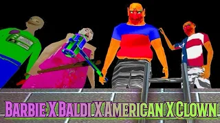 Barbie X Baldi X American X Clown In The Twins