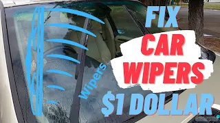 FIX CAR WIPERS - NOISE AND SHUDDER PROBLEM on Windscreen = Trouble with Car Wiper Blades Vibrate