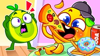 Don't Overeat Song 🍔❌ Bubbly Tummy Song 😭 II VocaVoca🥑Kids Songs & Nursery Rhymes