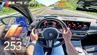 2023 BMW M340i LCI | 0-100 100-200 1/4 Mile & TOP SPEED POV