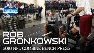 Rob Gronkowski (Arizona, TE) Bench Press | 2010 NFL Combine Highlights