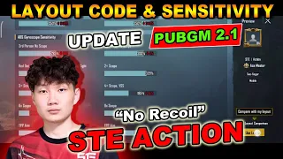 (New🔥2.1 Update) STE ACTION SENSITIVITY & CONTROL CODE PUBGM