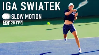 Iga Swiatek | Forehand, Backhand & Serve [Slow Motion 4K 120fps]