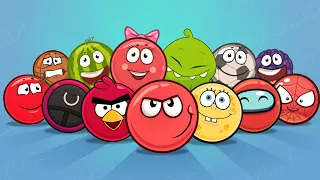Red Ball 4 All Levels 1 - 75 | Red Ball & Friends Vs All Bosses