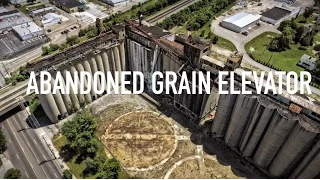 ABANDONED GRAIN ELEVATOR COLUMBUS OHIO WITH DRONE FOOTAGE