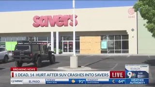 1 dead, 14 others hurt after SUV slams into Savers in Las Cruces