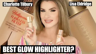 BEST GLOW MAKEUP | Lisa Eldridge Elevated Glow vs Charlotte Tilbury liquid highlighter