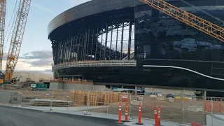 Oakland Raiders Allegiant Stadium Las Vegas Side View By Joseph Armendariz