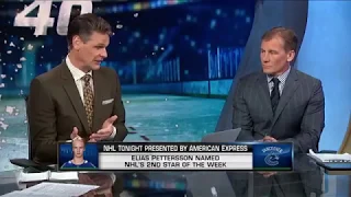 NHL Tonight:  Elias Pettersson:  Taking a look at Petterson`s early impact on Canucks  Nov 5,  2018
