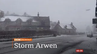 Weather Events 2021 - Storm Arwen first reports of damages (1) (UK) - BBC - 27th November 2021