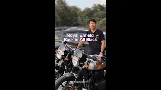 Introducing the Royal Enfield 2023 𝗕𝗔𝗖𝗞 𝗜𝗡 𝗔𝗟𝗟-𝗕𝗟𝗔𝗖𝗞 Collection!