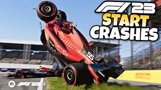 F1 23 START CRASHES #1