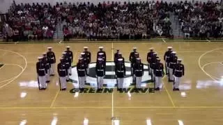 USMC Silent Drill Platoon at Gallatin High School 2016