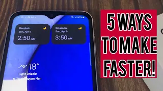 How to make the Samsung Galaxy A14 Faster! 5 ways to improve overall speed & performance‼️