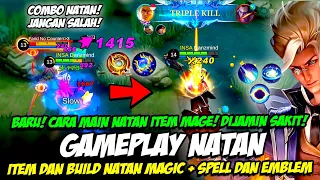 BARU❗ CARA MAIN NATAN ITEM MAGE TERBARU❗BUILD NATAN TERSAKIT + COMBO NATAN❗TUTORIAL & GAMEPLAY NATAN