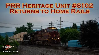 Pennsylvania Heritage Unit 8102 leads 21T through Altoona, PA | NS Pittsburgh Line 2022