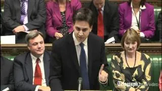 Ed Miliband mocks 'comedians in the cabinet' in Prime Minister Questions