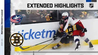 Columbus Blue Jackets vs Boston Bruins Apr 2, 2022 HIGHLIGHTS