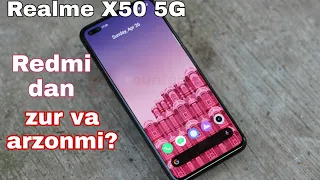 Realme X50 5G  350$ gacha zur variat. Realme X50 haqida malumot