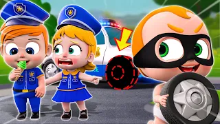 Baby Police Vs Smart Thief | Little Police Song | and More Nursery Rhymes & Kids Song #LittlePIB