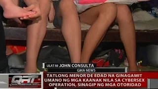 Tatlong menor de edad na ginagamit umano ng mga kaanak nila sa cybersex operation, nasagip