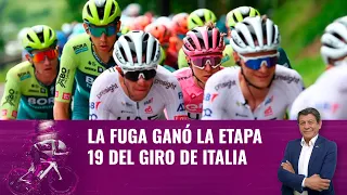 La fuga ganó la etapa 19 del Giro de Italia