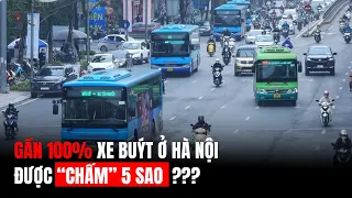 Gần 100% lượt xe buýt ở Hà Nội được chấm điểm 5 sao? | VTV24