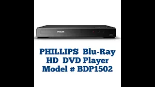 Phillips Blu-Ray DVD Player