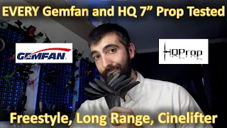 7 inch Prop Testing: GemFan VS HQ, Cinelifter AND Long Range