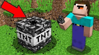 WHAT HAPPENS IF YOU ACTIVATE THIS BEDROCK TNT IN MINECRAFT ? 100% TROLLING TRAP !