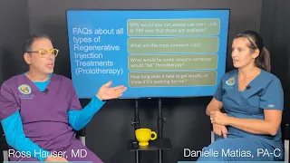 What is Prolotherapy? PA Danielle Matias and Dr. Ross Hauser review Prolotherapy history and FAQs