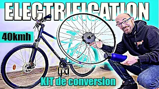 J'ai transformé mon vélo décathlon en électrique ! debrider le meilleur kit conversion / code promo