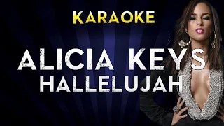 Alicia Keys - Hallelujah | Lower Key Instrumental Karaoke Instrumental Lyrics Cover Sing